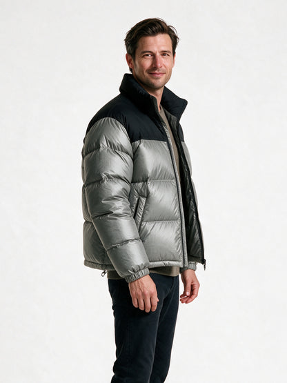 Arvid - Unisex Two Tone Boxy Puffer Jacket - view 2