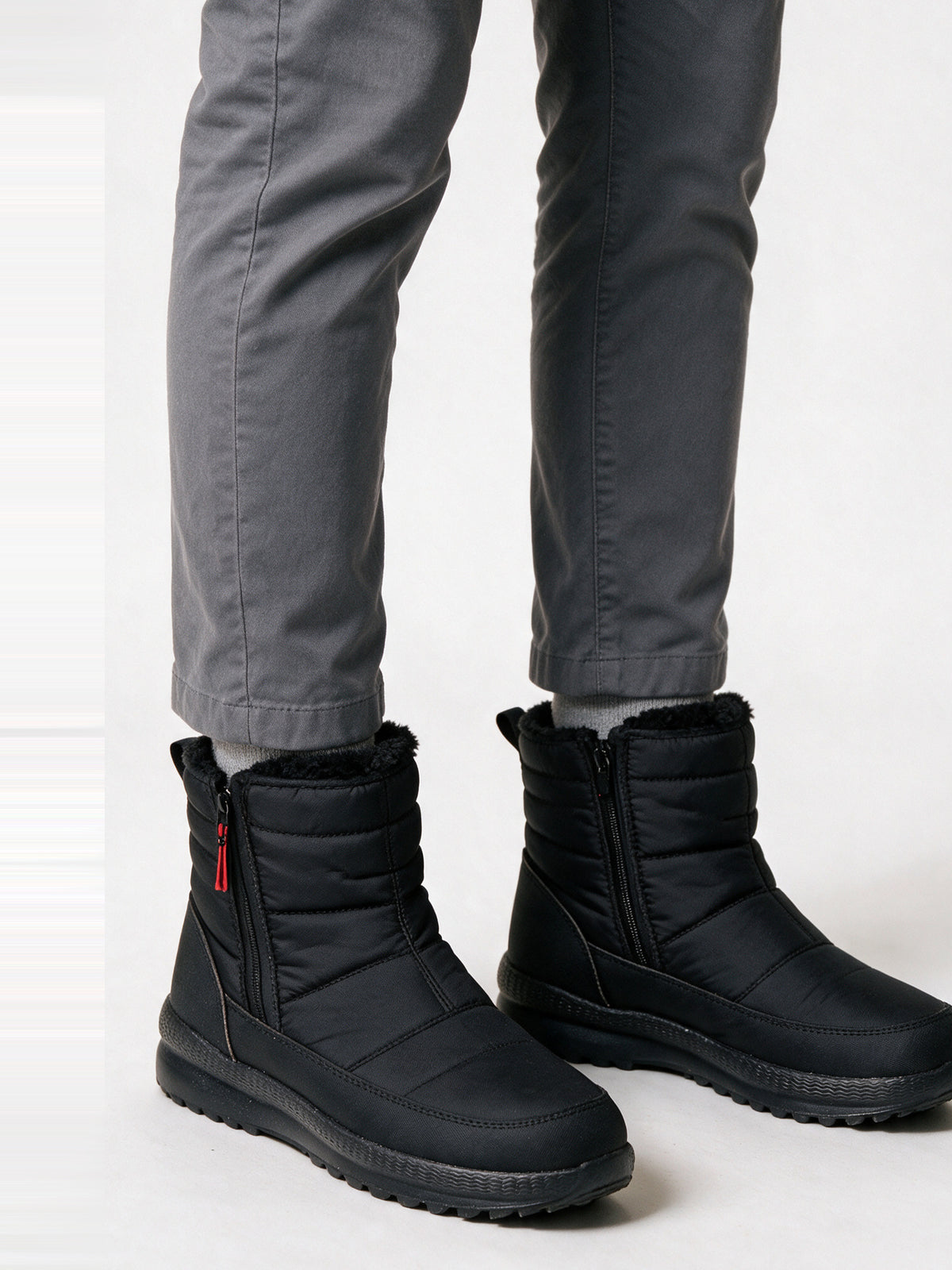 Astri - Unisex Quilted Side Zip Ankle Boots - view 2