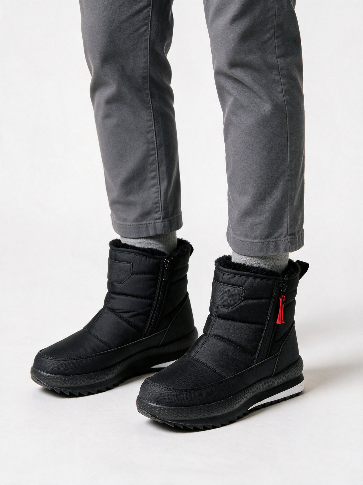 Astri - Unisex Quilted Side Zip Ankle Boots - view 3