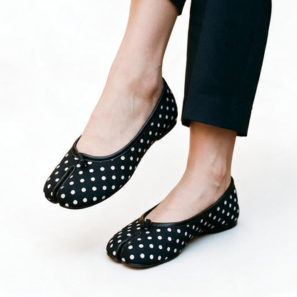 Athena - Comfortable Black Leather Slip-On Loafers for Women