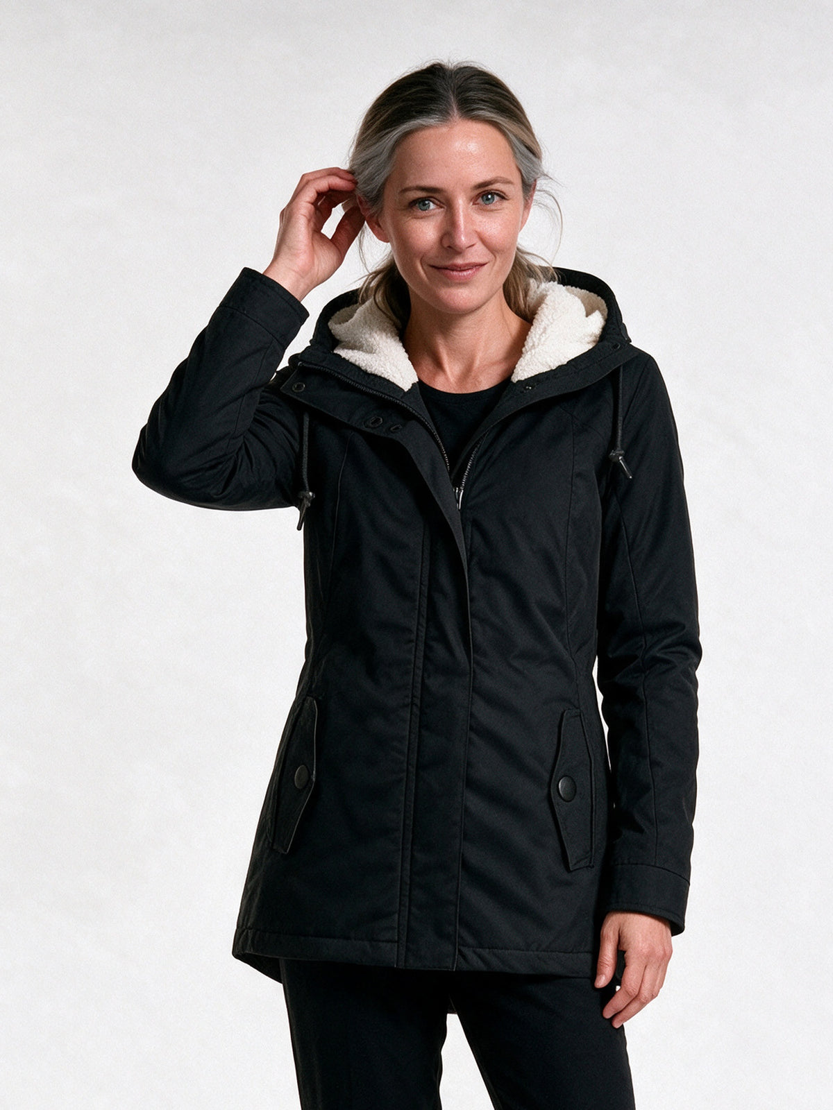 Berenice - Cozy Women's Winter Coat With Hood - view 1