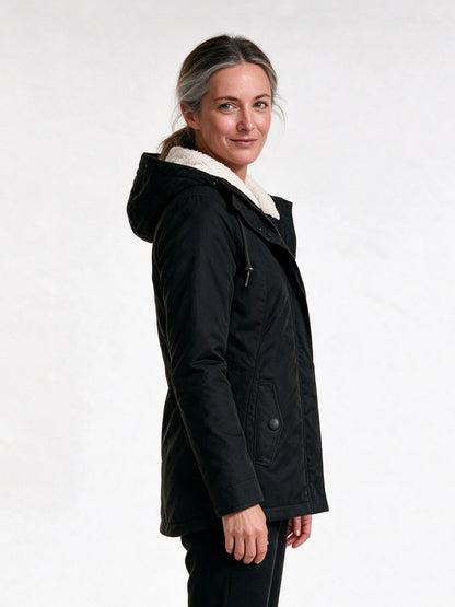 Berenice - Cozy Women's Winter Coat With Hood - view 2