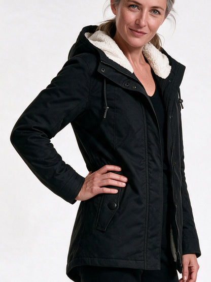 Berenice - Cozy Women's Winter Coat With Hood - view 3