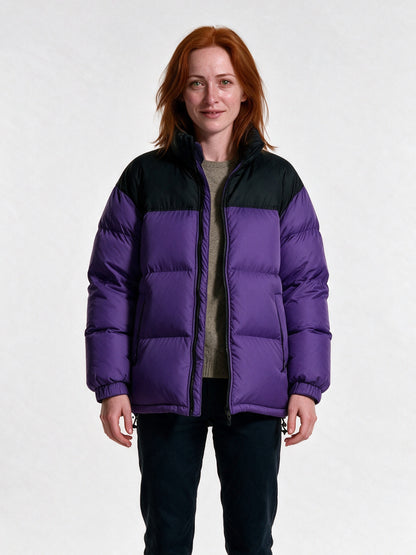 Bjorn - Unisex Two Tone Stand Collar Puffer Jacket - view 1