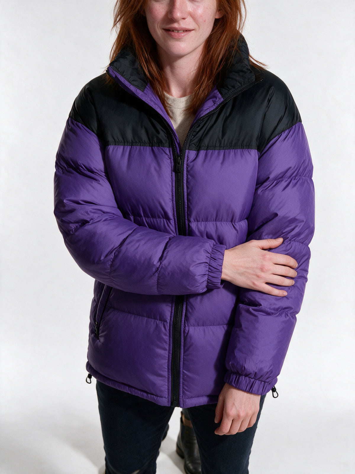 Bjorn - Unisex Two Tone Stand Collar Puffer Jacket - view 3