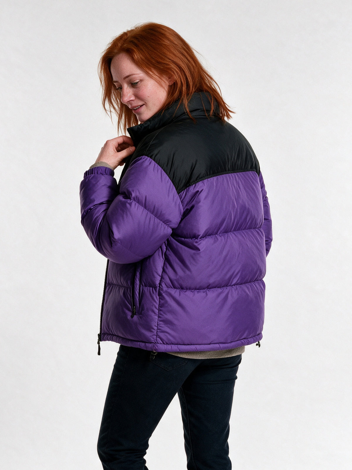 Bjorn - Unisex Two Tone Stand Collar Puffer Jacket - view 5