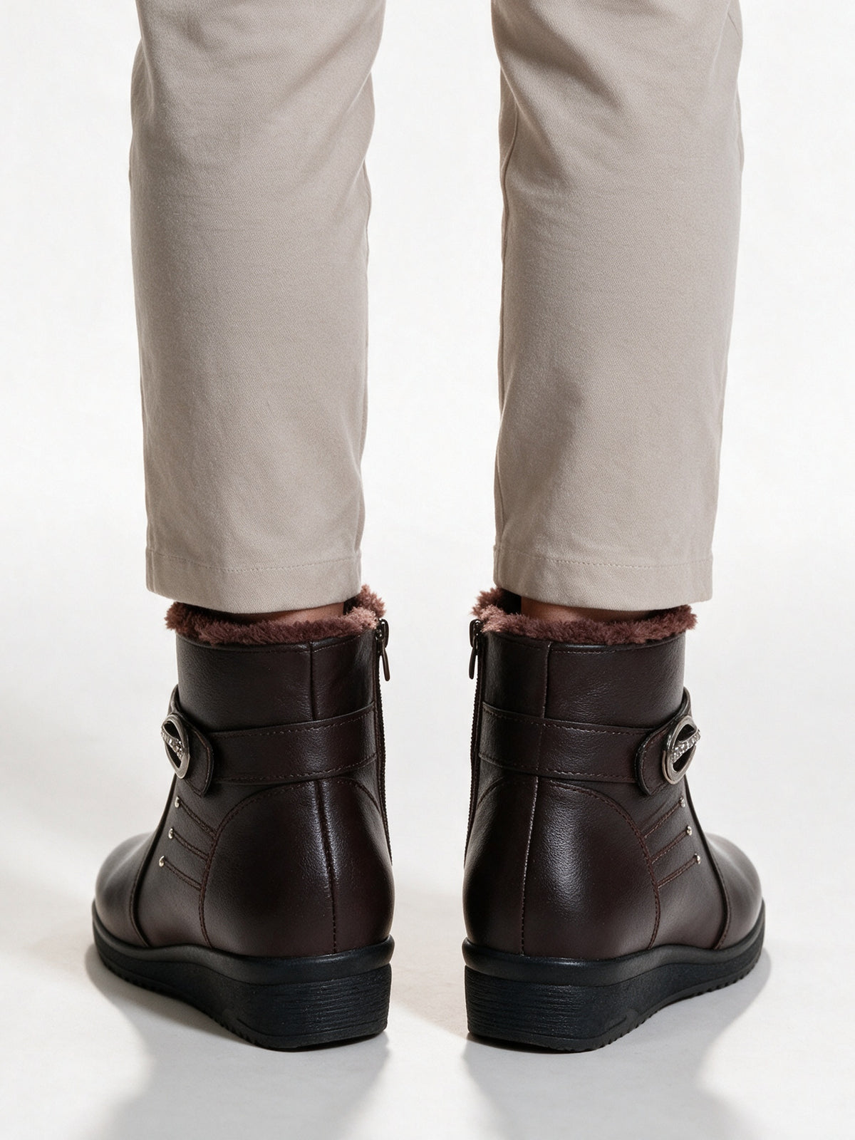 Bryony - Women's Lined Side Zip Ankle Boots - view 5