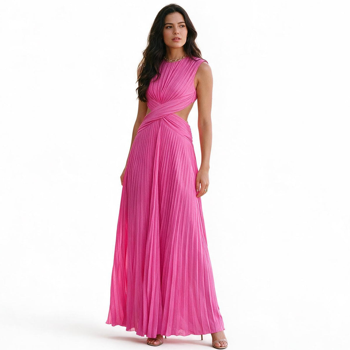 Camille - Elegant Backless A-Line Evening Gown
