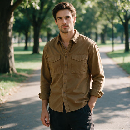 Casey - Stylish Long Sleeve Cargo Shirt