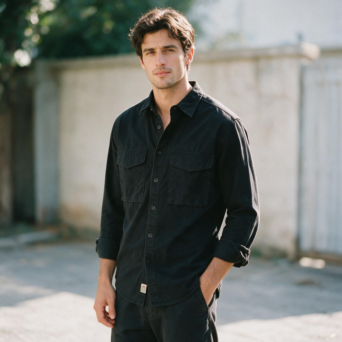 Casey - Stylish Long Sleeve Cargo Shirt