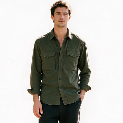 Casey - Stylish Long Sleeve Cargo Shirt