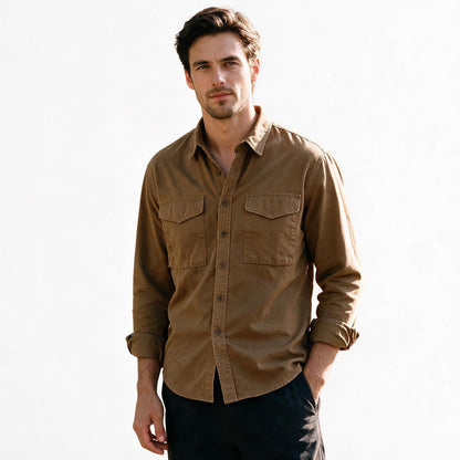 Casey - Stylish Long Sleeve Cargo Shirt