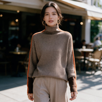 Charlie - Stylish Texture Turtleneck Sweater