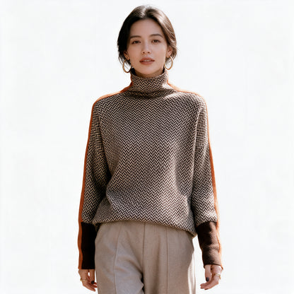 Charlie - Stylish Texture Turtleneck Sweater
