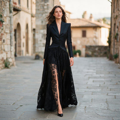 Clare - Elegant Tailored Women's Gown Set for Formal Evening Events