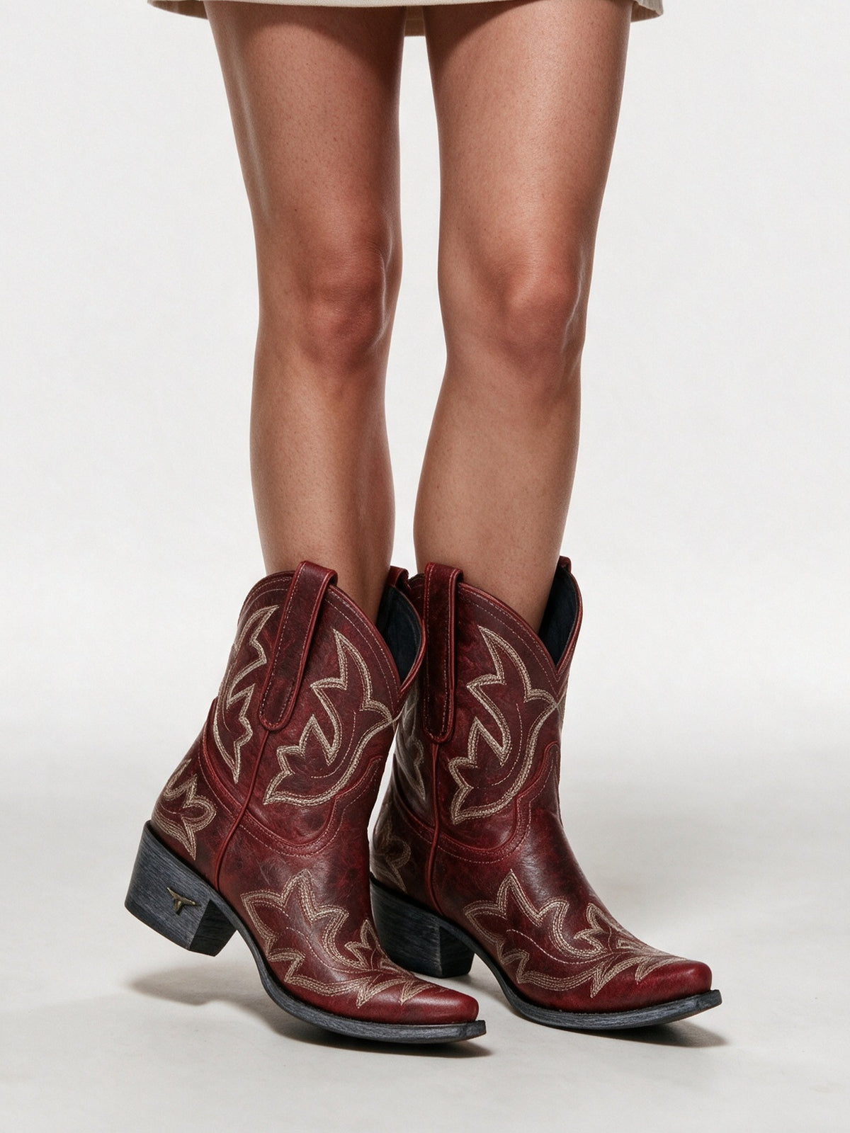 Dakota - Women's Embroidered Western Mid-Calf Boots - view 1