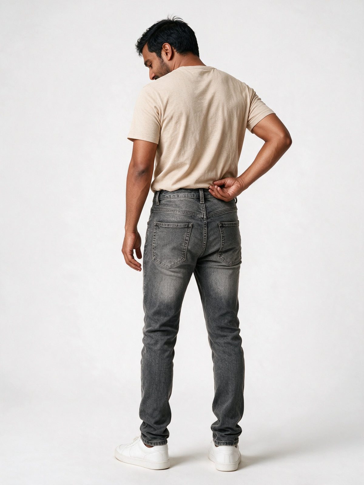 Dario - Men's Skinny Stretch Jeans with Zip Fly - view 5
