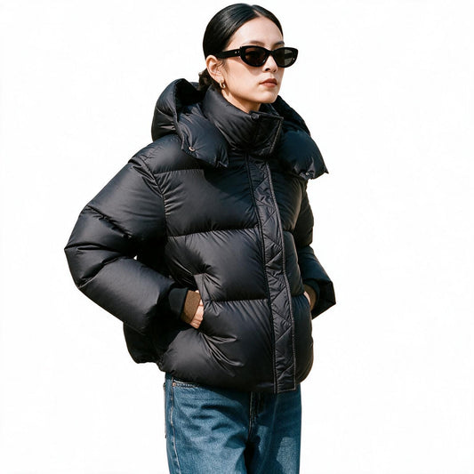 Delilah - Elegant Hooded Winter Down Jacket