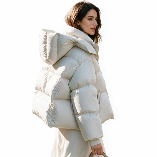 Delilah - Elegant Hooded Winter Down Jacket