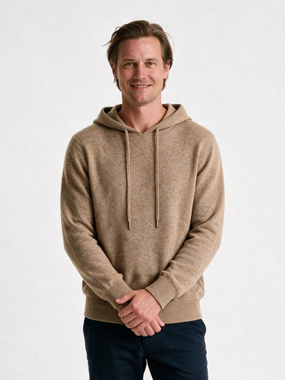 Ellis - Men's Fine Knit Pullover Hoodie - view 1