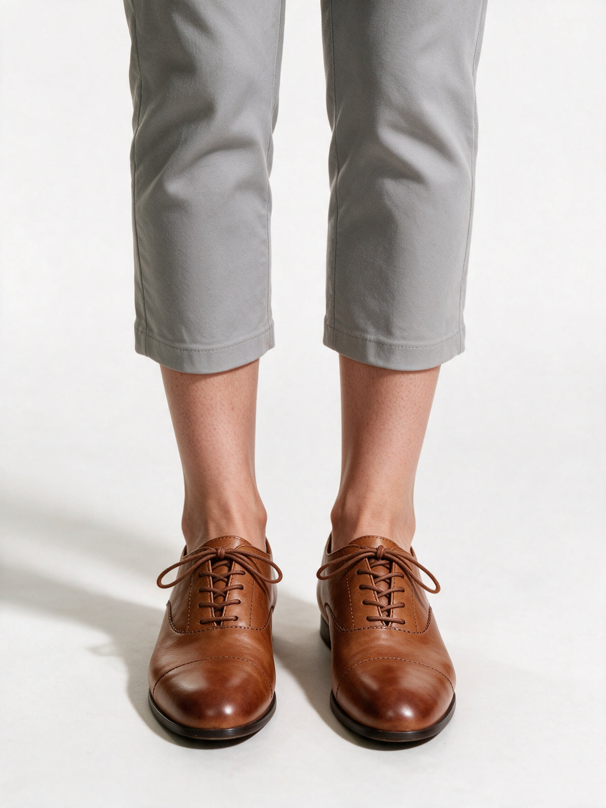 Emma - Lace-Up Cap Toe Oxford Flats - view 3