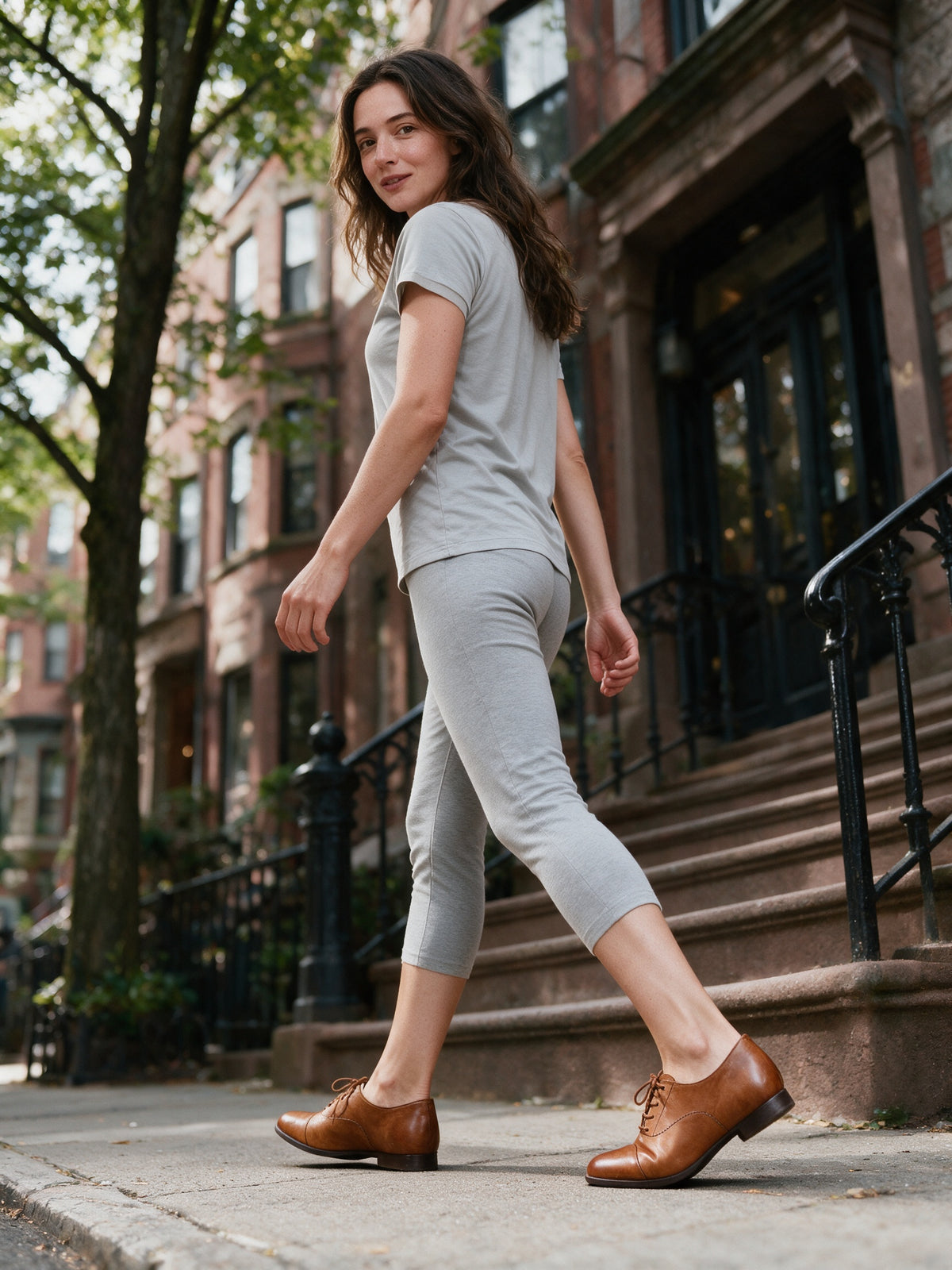 Emma - Lace-Up Cap Toe Oxford Flats - view 4