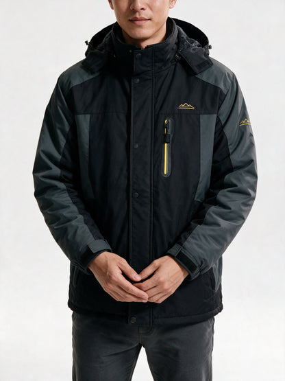 Everett - Men's Hooded Plush Lined Outdoor Jacket - view 3