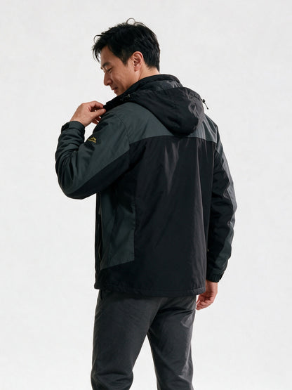 Everett - Men's Hooded Plush Lined Outdoor Jacket - view 5