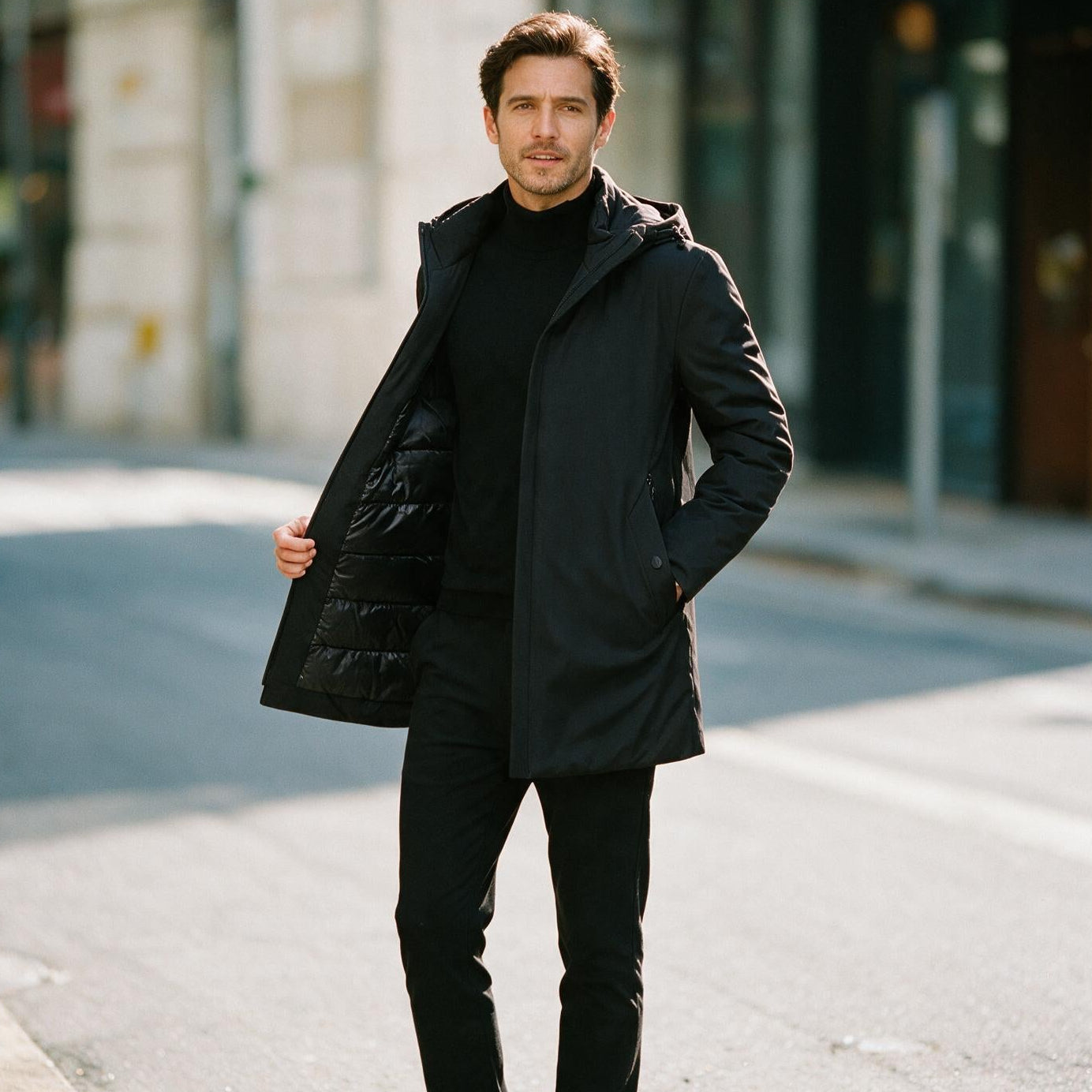 Ezra - Stylish Men's Winter Jacket With Detachable Hood