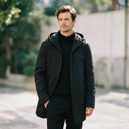 Ezra - Stylish Men's Winter Jacket With Detachable Hood