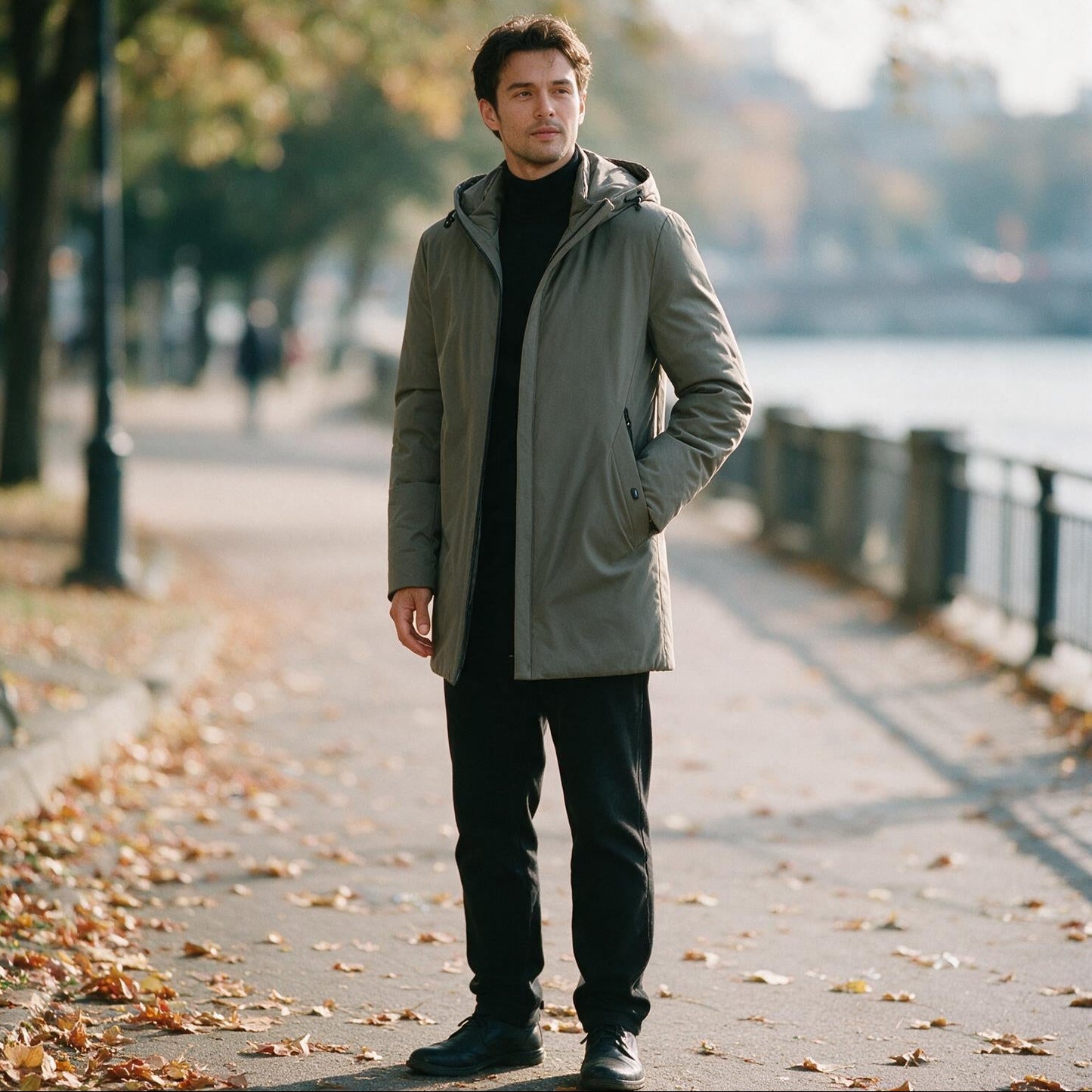 Ezra - Stylish Men's Winter Jacket With Detachable Hood