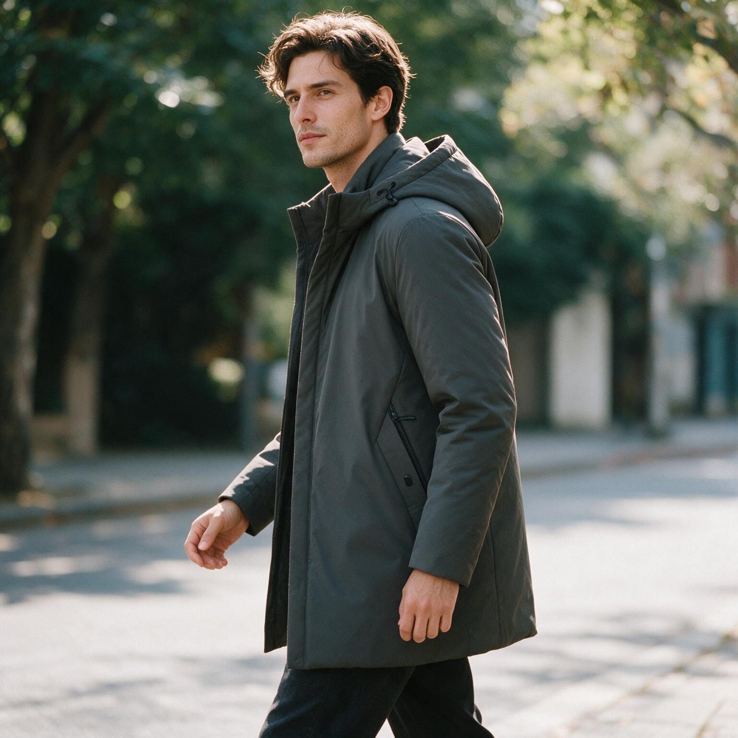 Ezra - Stylish Men's Winter Jacket With Detachable Hood