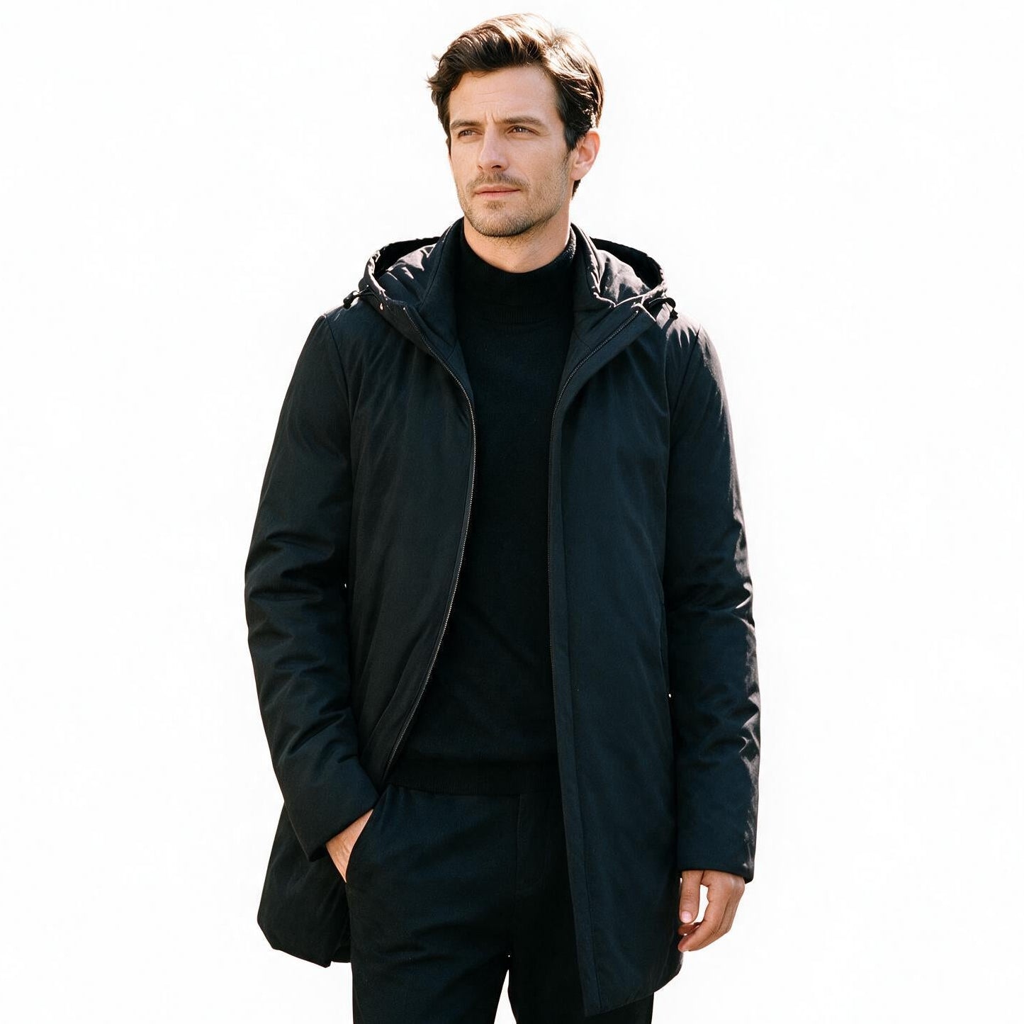 Ezra - Stylish Men's Winter Jacket With Detachable Hood