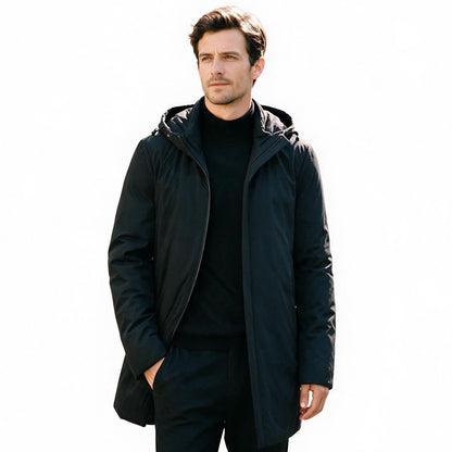 Ezra - Stylish Men's Winter Jacket With Detachable Hood