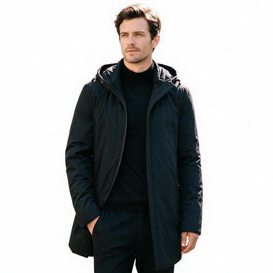 Ezra - Stylish Men's Winter Jacket With Detachable Hood