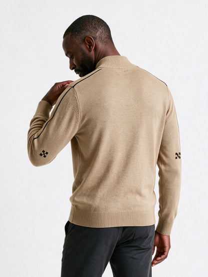 Fergus - Men's Textured Mock Neck Sweater - view 5