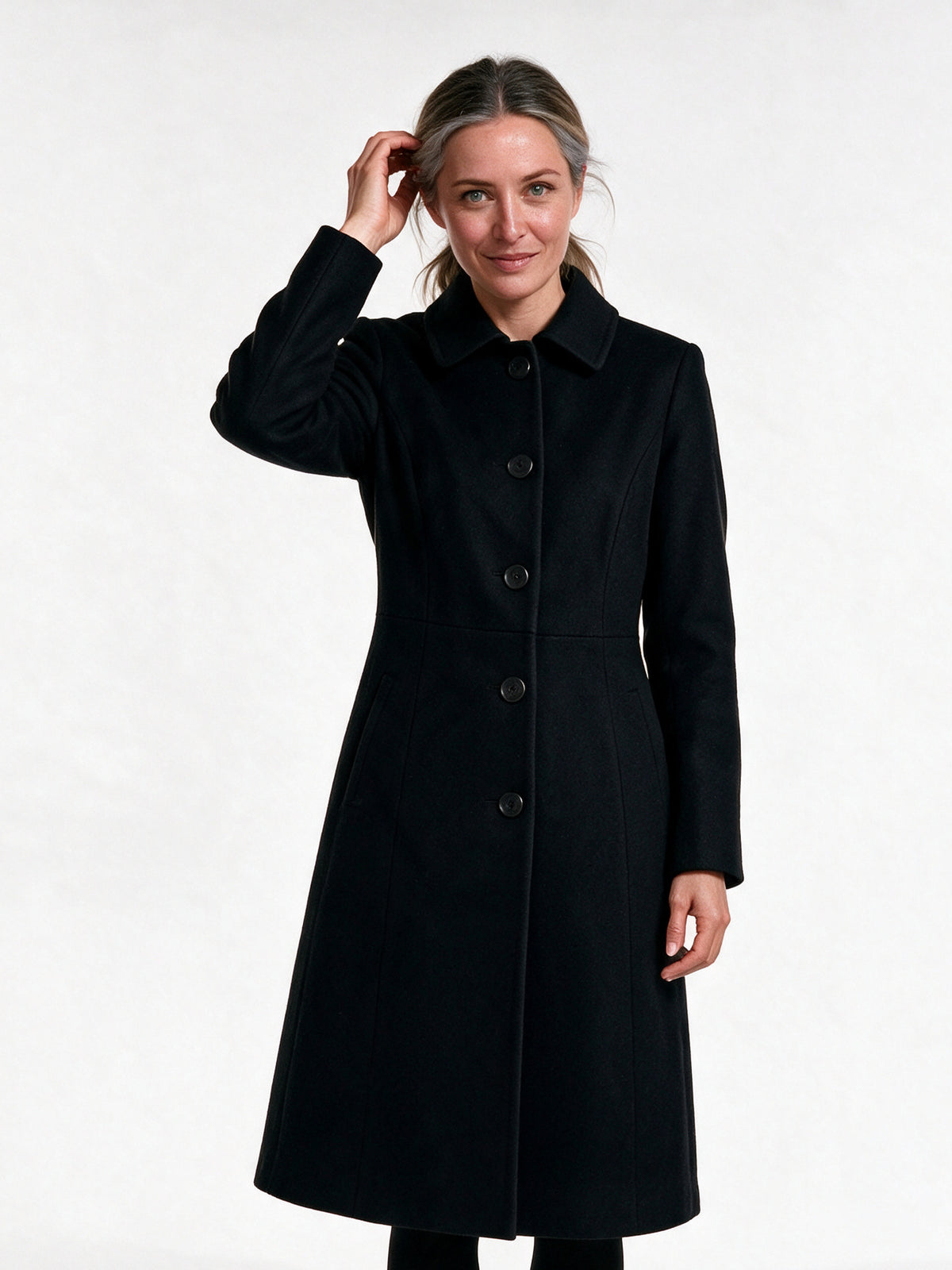 Florence - Tailored Long Line Jacket - Black