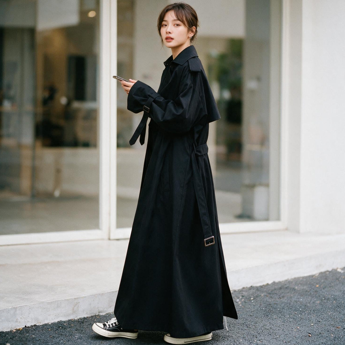 Francesca - Oversized Casual Trench Coat for Women