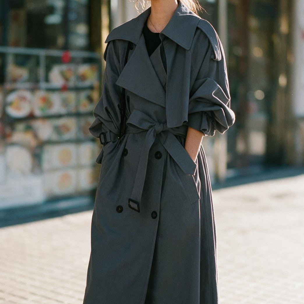 Francesca - Oversized Casual Trench Coat for Women