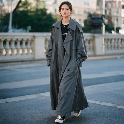 Francesca - Oversized Casual Trench Coat for Women
