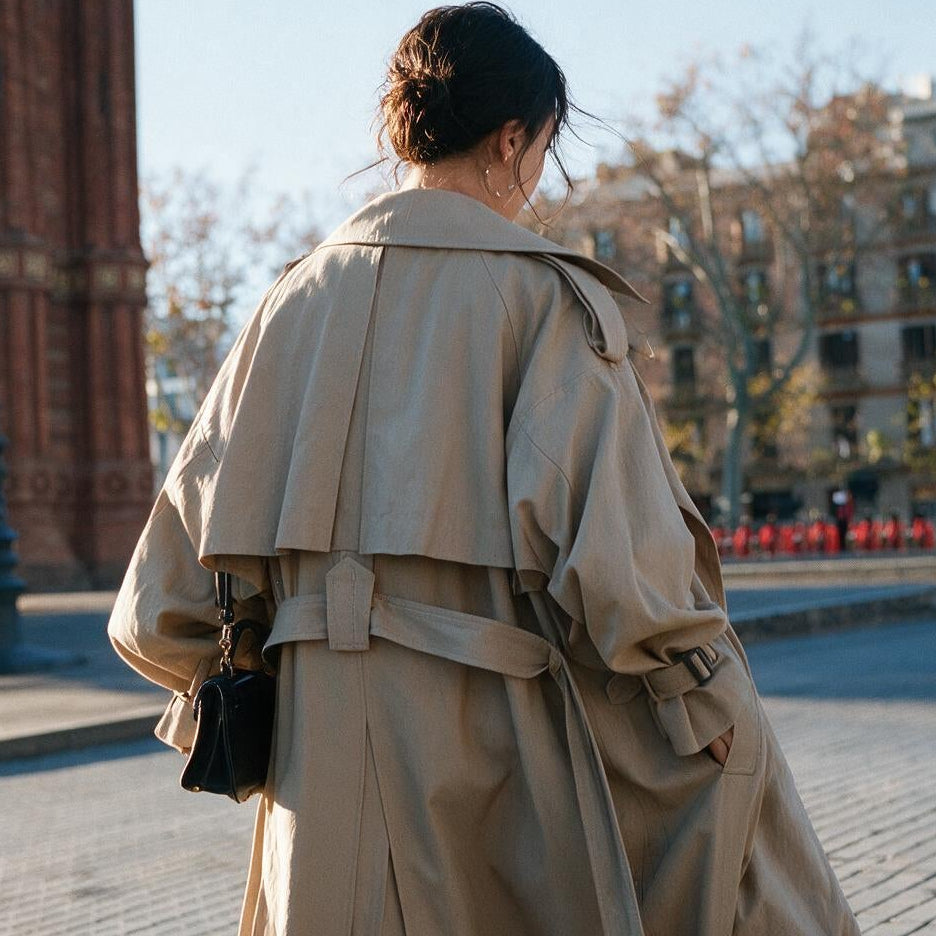 Francesca - Oversized Casual Trench Coat for Women