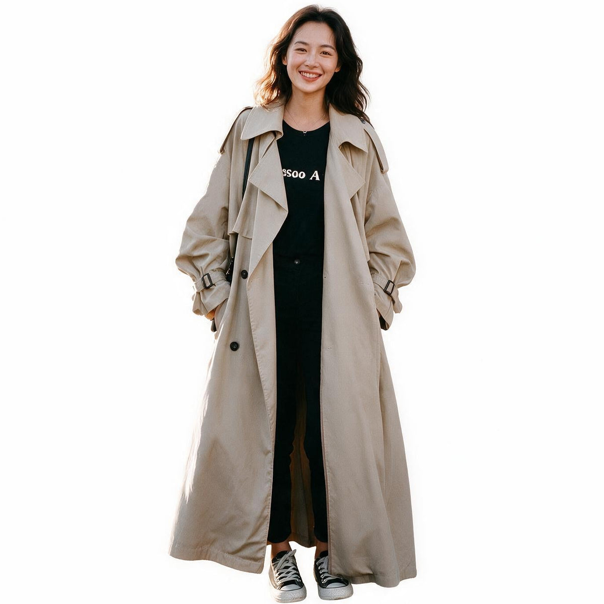 Francesca - Oversized Casual Trench Coat for Women