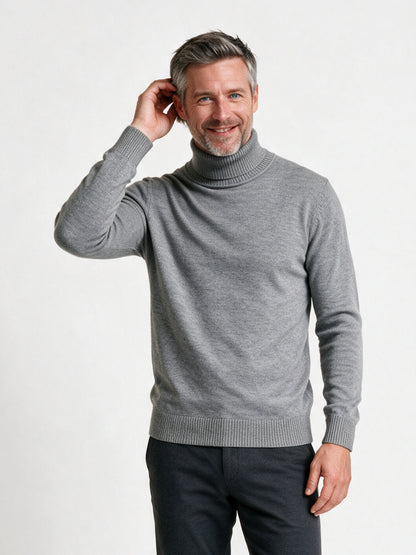 Gabrielle - Luxurious Cashmere Sweater for Men - GRAY