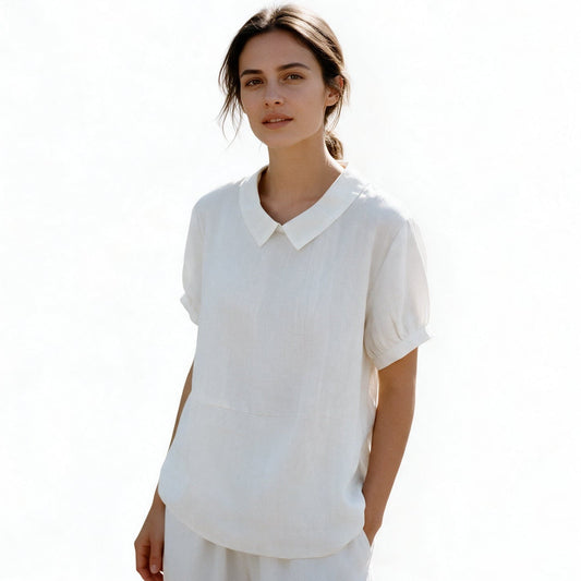 Giovana - Charming Linen Blouse for Women