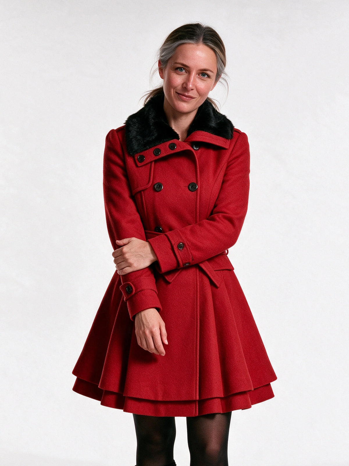 Giselle - Elegant Winter Faux Fur Coat for Women - view 1