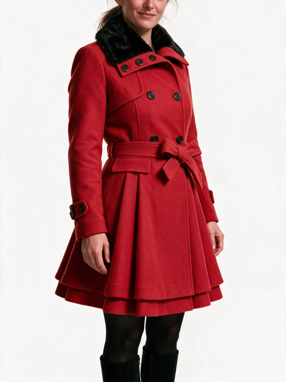 Giselle - Elegant Winter Faux Fur Coat for Women - view 3