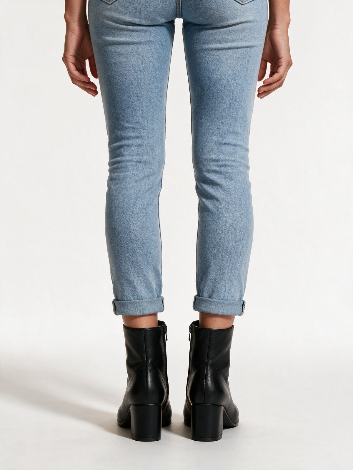 Grace - Softly Pointed Toe Block Heel Side Zip Ankle Boots - view 5