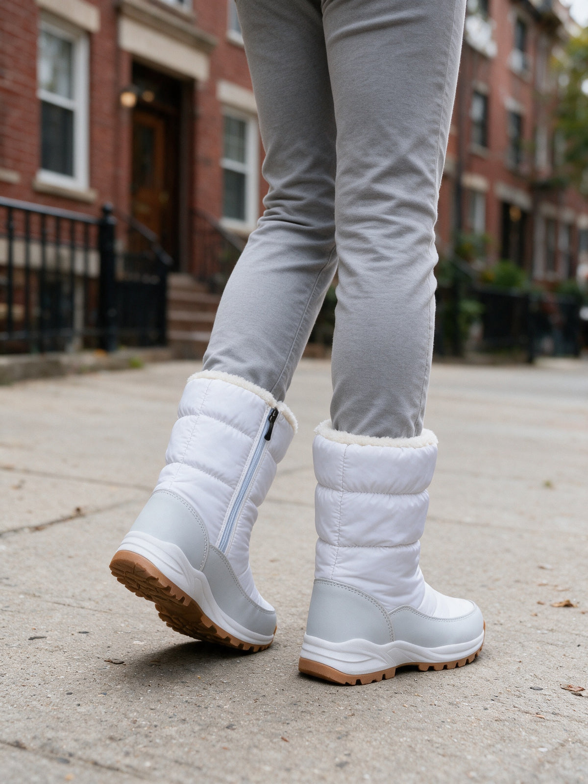 Gunn - Women's Padded Mid Calf Pull On Boots - view 4