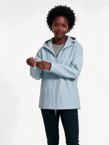 Haakon - Unisex Hooded Shell Jacket in Six Colours - Baby Blue