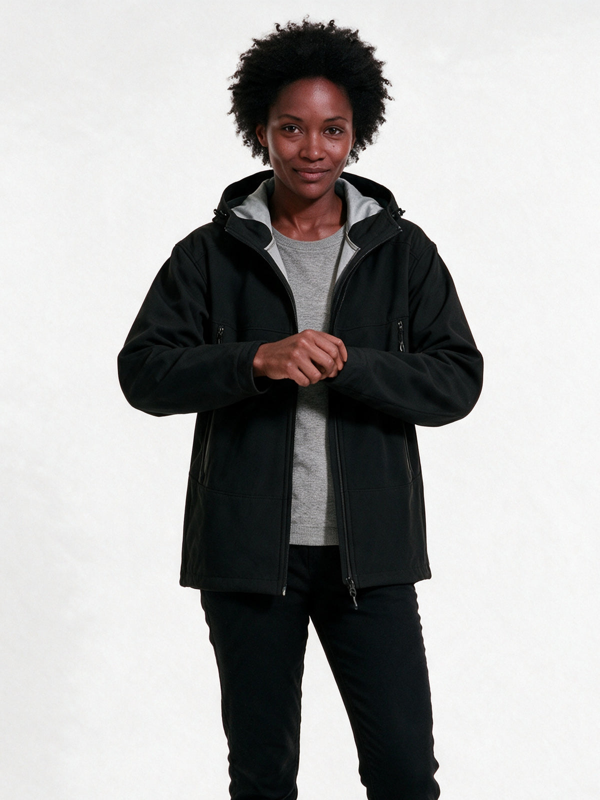 Haakon - Unisex Hooded Shell Jacket in Six Colours - view 1